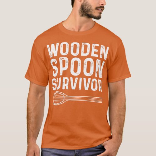 Wooden Spoon Survivor Funny Italian Gift for Him V T_Shirt