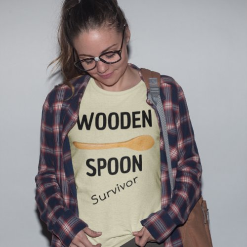 Wooden Spoon Survivor Funny  T_Shirt