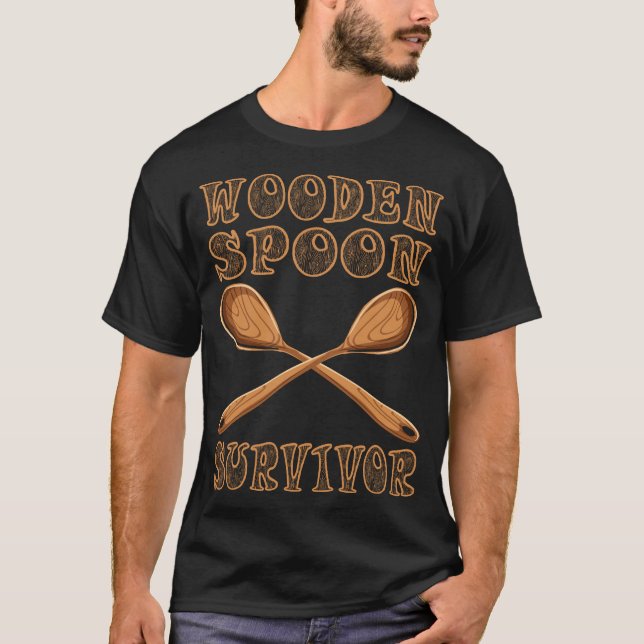Wooden Spoon Survivor Gift T-Shirt (Front)