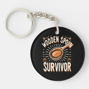 Wooden spoon Survivor Keychain