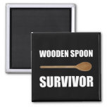 Wooden Spoon Survivor Magnet at Zazzle