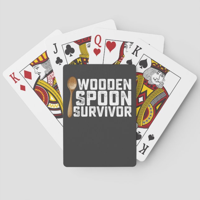 Wooden Spoon Survivor Poker Cards (Back)