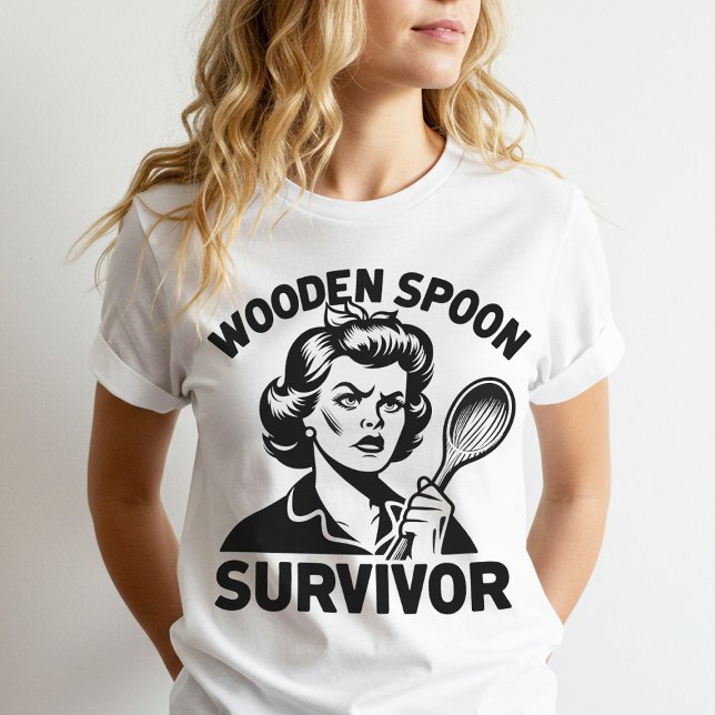 Wooden Spoon Survivor T-Shirt (Creator Uploaded)