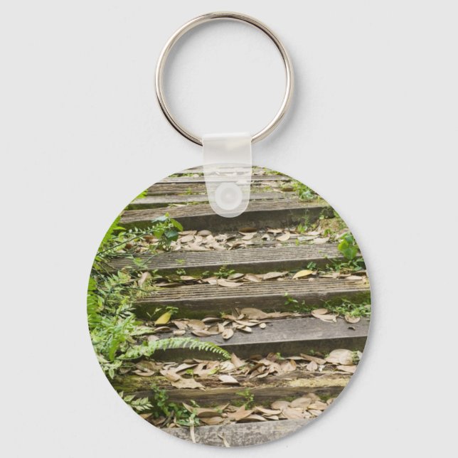 Wooden steps keychain (Front)