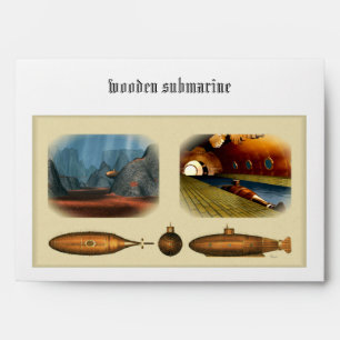 wooden submarine envelope
