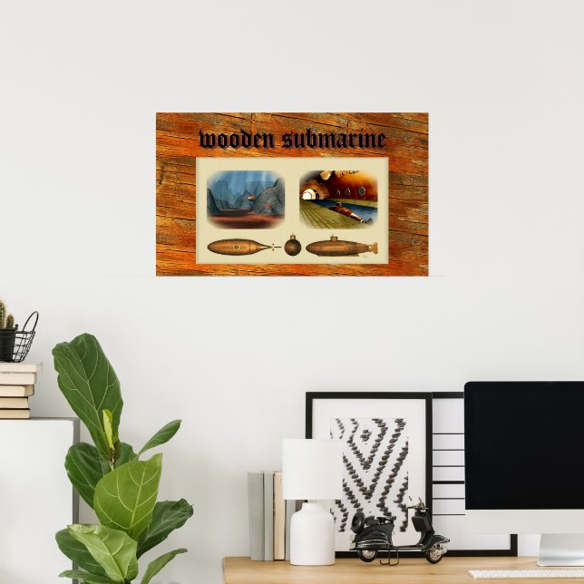wooden submarine poster (Home Office)