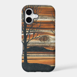Wooden sunset iPhone 17 case