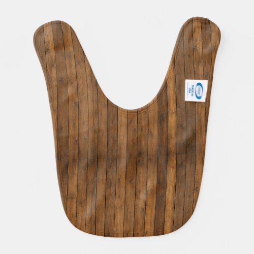 Wooden Texture Baby Bib