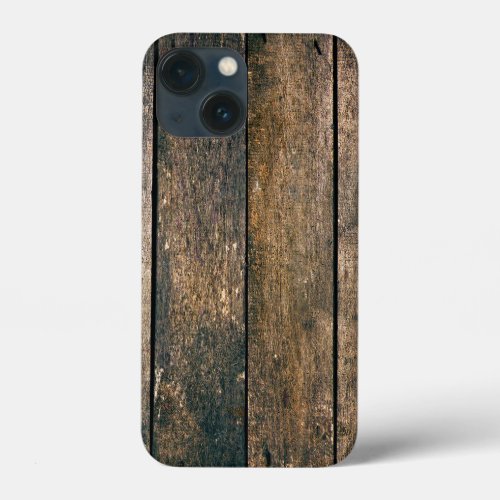 Wooden texture iPhone 13 mini case