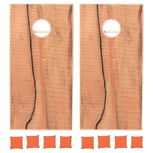 Wooden texture cornhole set (Set)