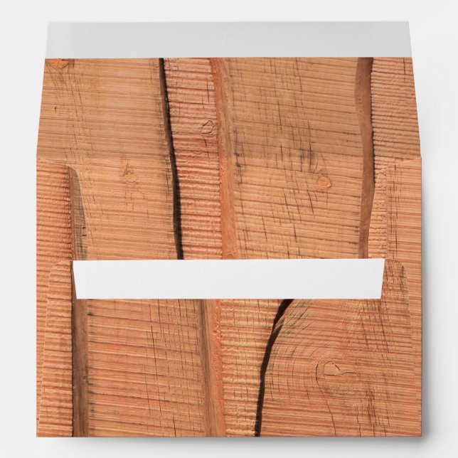 Wooden texture envelope (Back (Bottom))