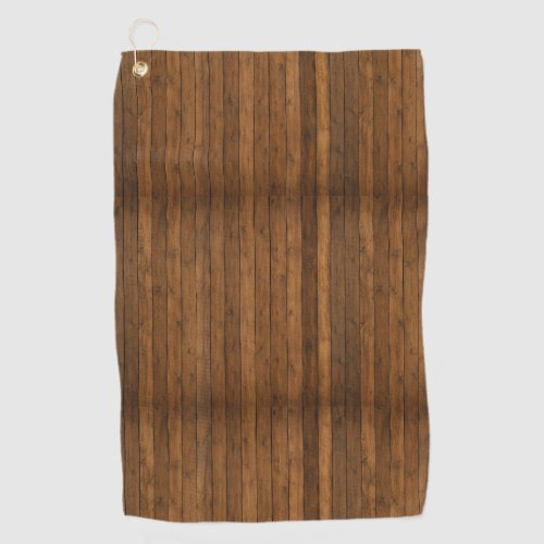 Wooden Texture Golf Towel