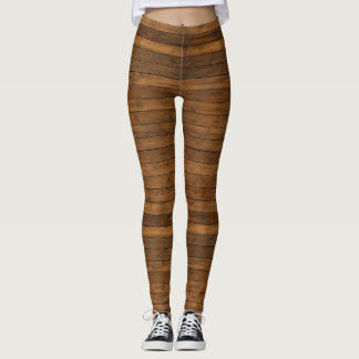 Wooden Texture Leggings