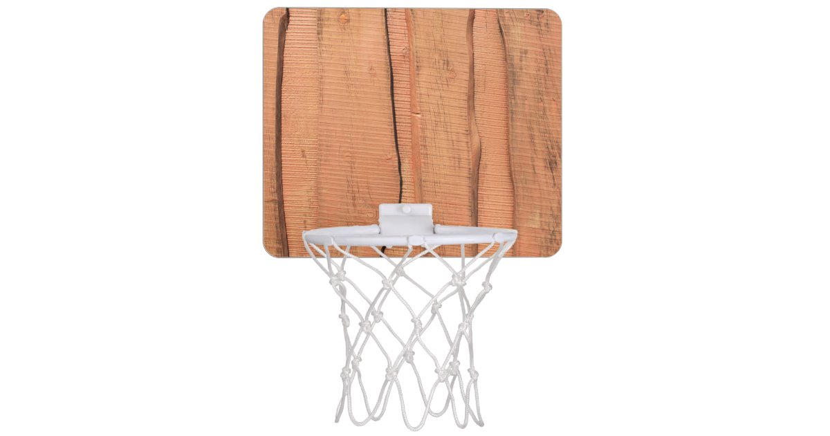 Wooden texture mini basketball backboard