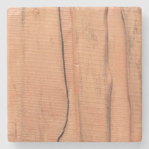 Wooden texture stone coaster