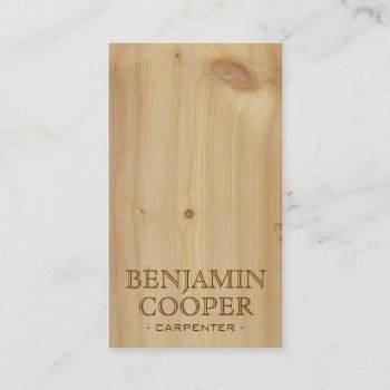 Wooden Texture - Style A Business Card by fireflidesigns at Zazzle