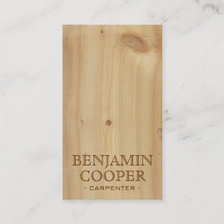 Wooden Texture - Style A Business Card