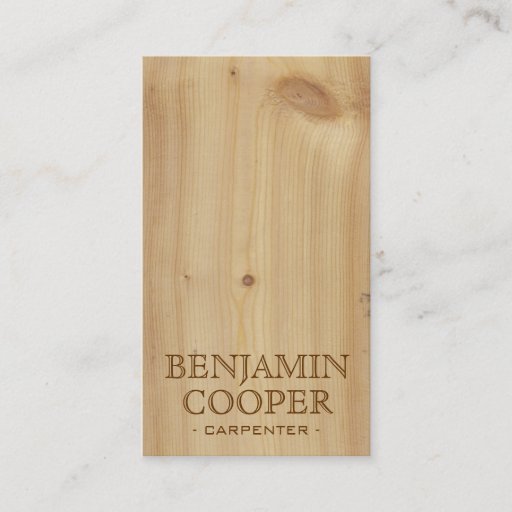 Customizable Wooden Texture - Style A Business Card Templates