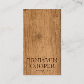 Wooden Texture - Style B Business Card by fireflidesigns at Zazzle