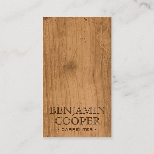 Customizable Wooden Texture - Style B Business Cards