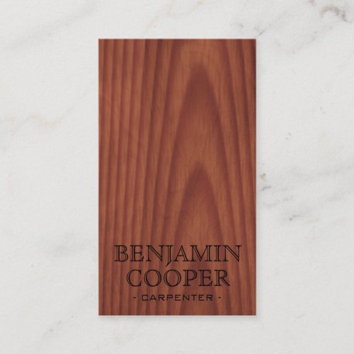 Wooden Texture - Style C Business Cards