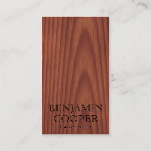 Customizable Wooden Texture - Style C Business Cards