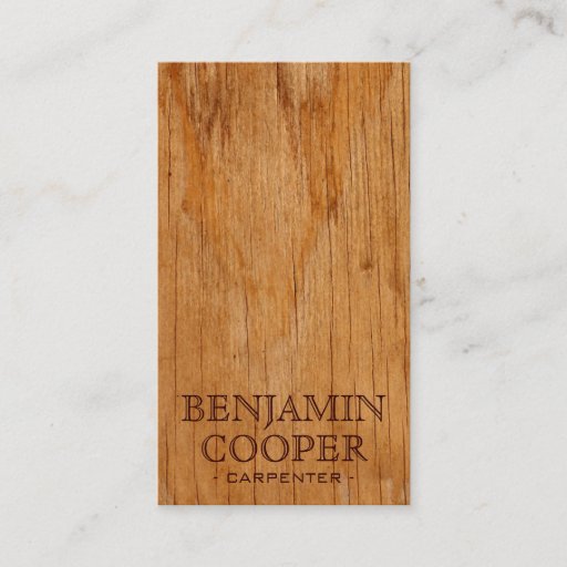 Customizable Wooden Texture - Style D Business Cards
