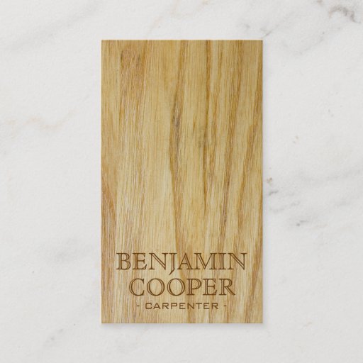 Customizable Wooden Texture - Style E Business Card Templates