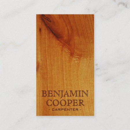 Wooden Texture - Style F Business Card