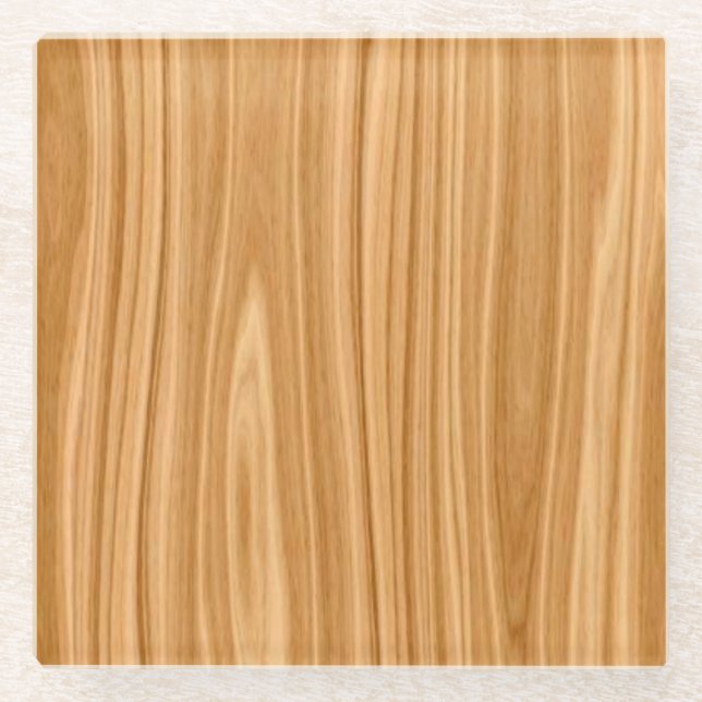 Wooden Texture Surface Design-35456 Glass Coaster (Front)
