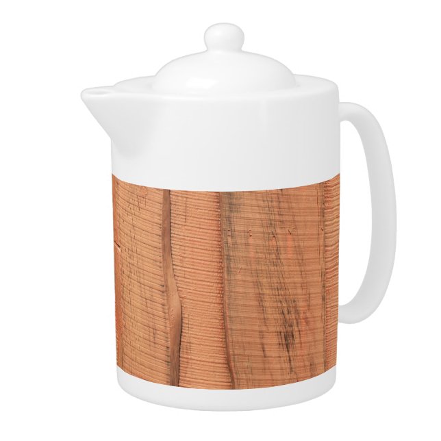 Wooden texture teapot (Right)