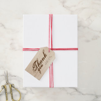 Wooden Thank You Gift Tags