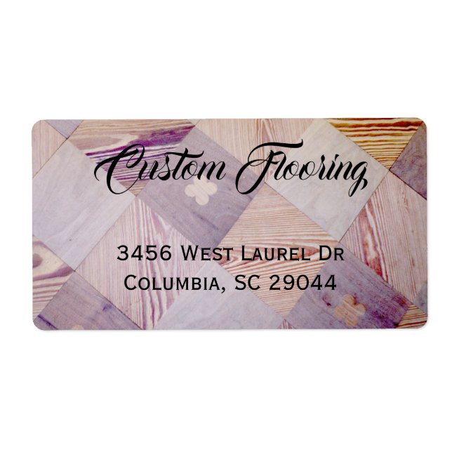 Wooden Theme Label (Front)