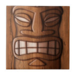 Wooden Tiki Mask Tile