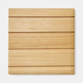 Wooden Tiles Square Magnet