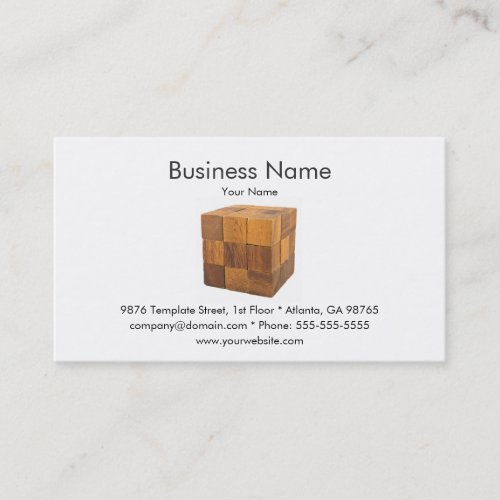 Wooden Toy Business Card Template