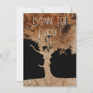 Wooden tree - Bonne fête papa Card