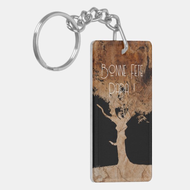 Wooden Tree Keychain (Front Left)
