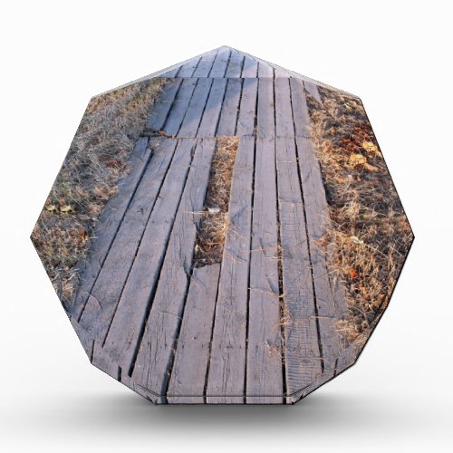 Wooden walkway made of planks award