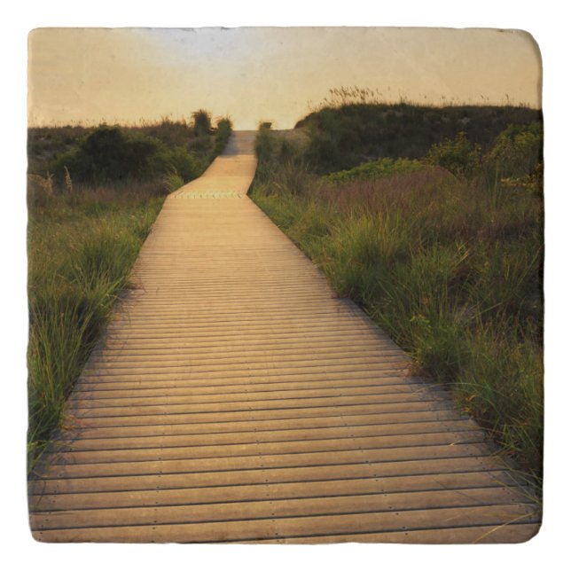 Wooden Walkway to Beach Trivet (Front)