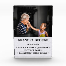 Wooden "What Grandpa is Made Of"  
