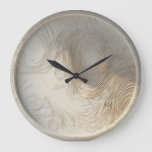 Wooden White Abstract Wall Clock