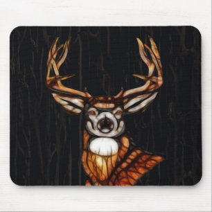 Wooden Wood Deer Rustic Country Personalized Mouse Pad