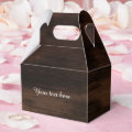 Wooden Wood Rustic Birthday Party Favor Boxes | Zazzle