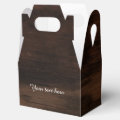 Wooden Wood Rustic Birthday Party Favor Boxes | Zazzle