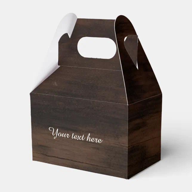 Wooden Wood Rustic Birthday Party Favor Boxes | Zazzle