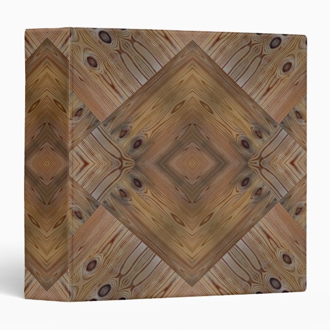 Wooden wood texture natural background brown tree 3 ring binder (Front/Spine)