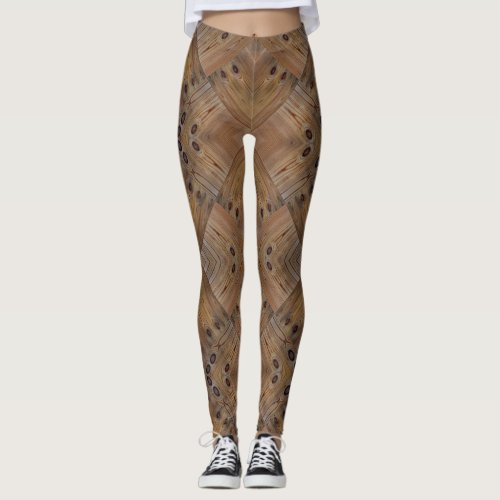 Wooden wood texture natural background brown tree leggings