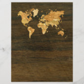 Wooden World Map (Back)