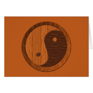 Wooden Yin Yang Cards